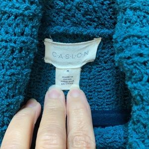 Caslon Teal Cowl neck sweater size medium